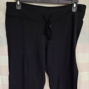 Champion Large Black Drawstring Pants 32" inseam Pant Hem wideth 20"